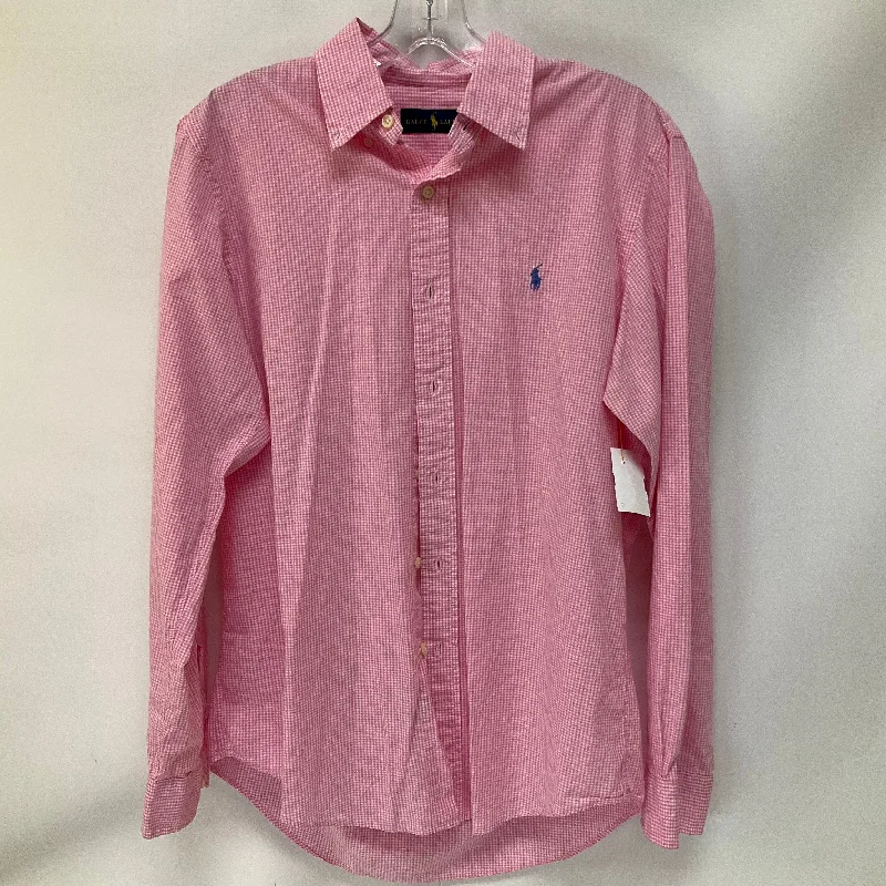 Top Long Sleeve By Ralph Lauren In Pink, Size: M