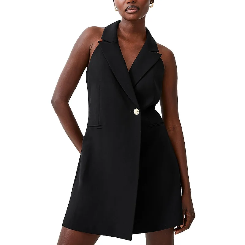 French Connection Womens Collared Above Knee Mini Dress