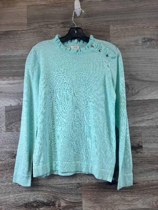 Top Long Sleeve By J. Crew In Green, Size: S