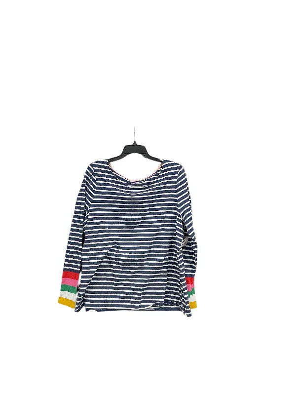 Top Long Sleeve Basic By Boden In Striped Pattern, Size: 20