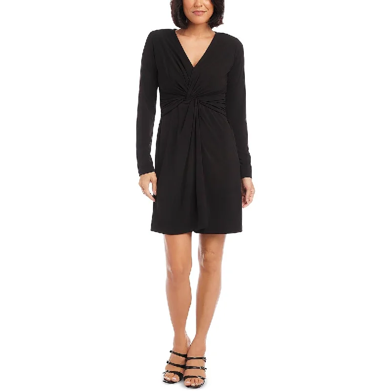 Karen Kane Womens Twist Front Mini Mini Dress