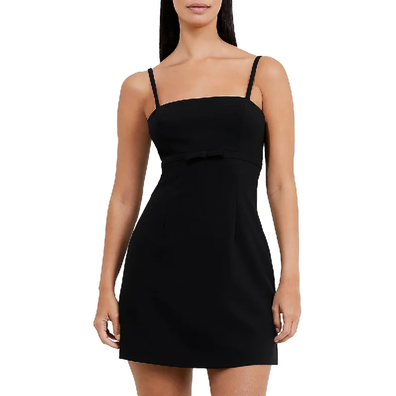 French Connection Womens Ruth Bow Short Mini Dress