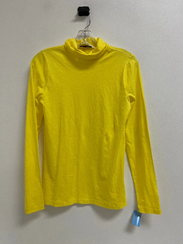 Top Long Sleeve By J. Crew In Yellow, Size: S