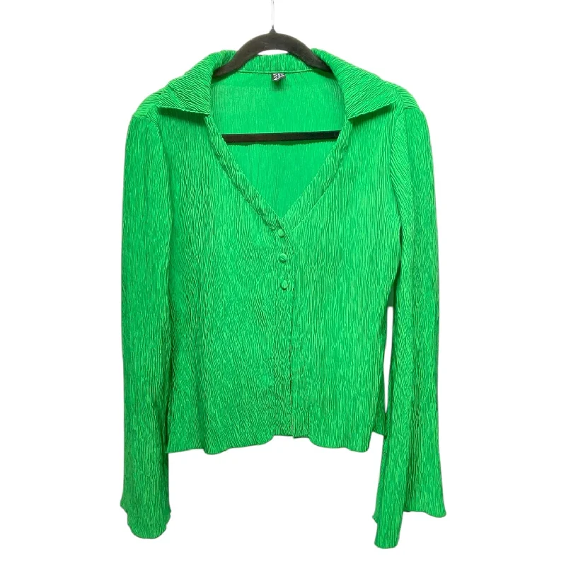 Top Long Sleeve By Clothes Mentor In Green, Size: M