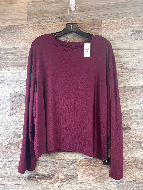 Top Long Sleeve Basic By Lou And Grey In Red, Size: Xl