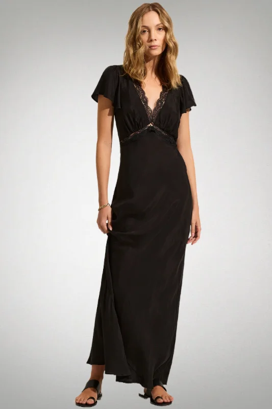 AUGUST THE LABEL Womens Rianne Maxi Dress - Black