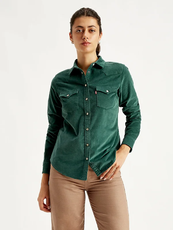 Women's Solid Regular Fit Shirt