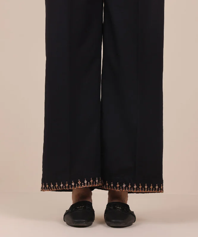 Embroidered Dobby Culottes