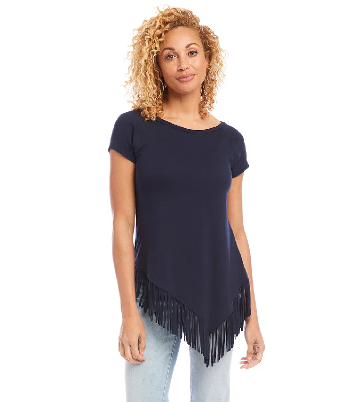 Angled Fringe Top