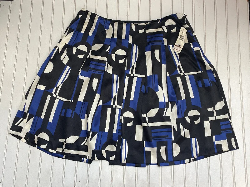 Black & Blue Skirt Mini & Short Lauren By Ralph Lauren, Size 18w