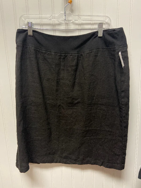 Black Skirt Midi Cma, Size 14