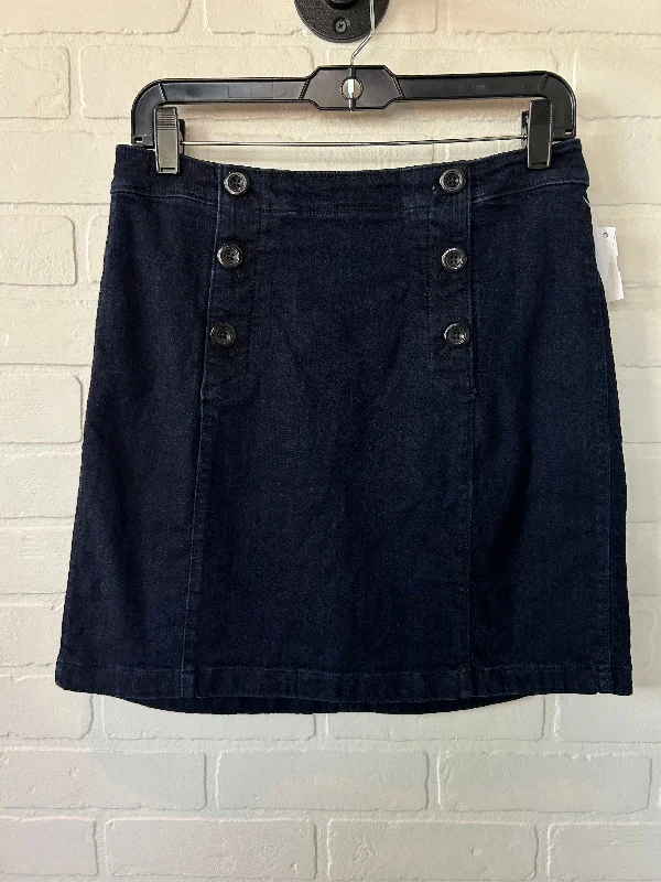 Blue Denim Skirt Mini & Short Loft, Size 4