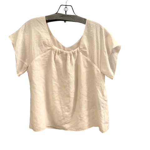 Top Short Sleeve By Club Monaco In Pink, Size: M