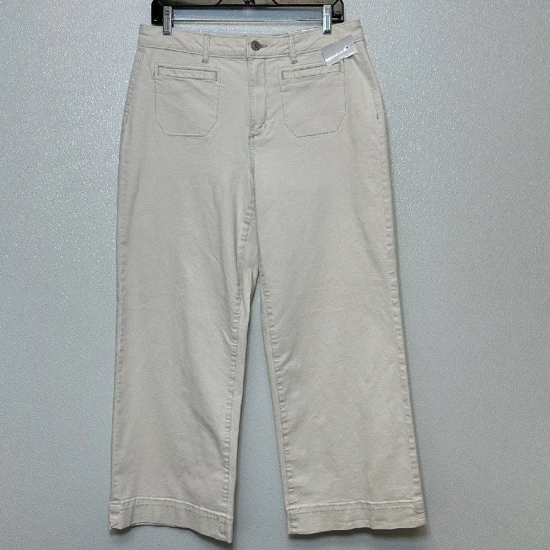 Pants wide leg Ankle By Sonoma O In White, Size: 12