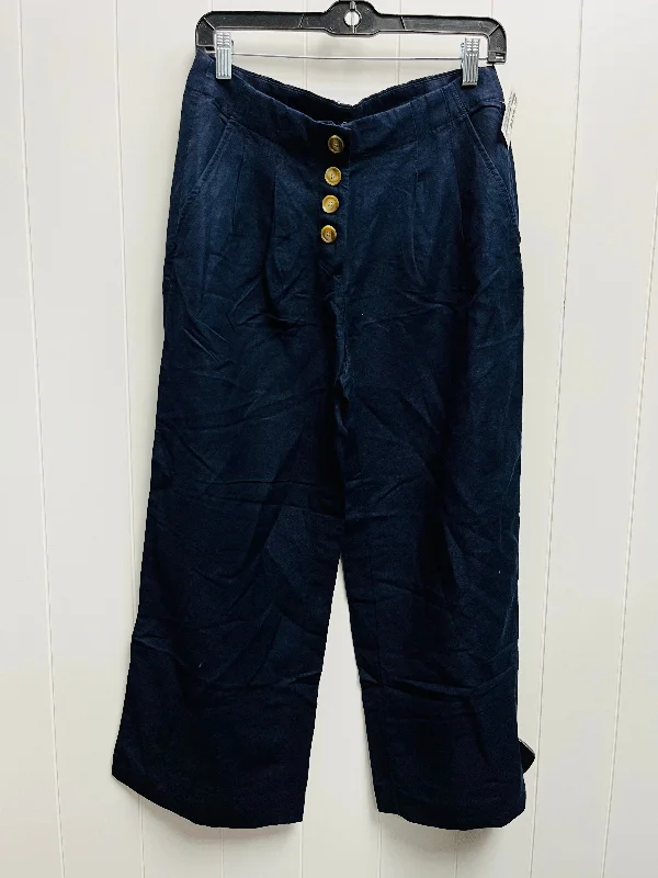 Pants Wide Leg By Loft In Navy, Size: S