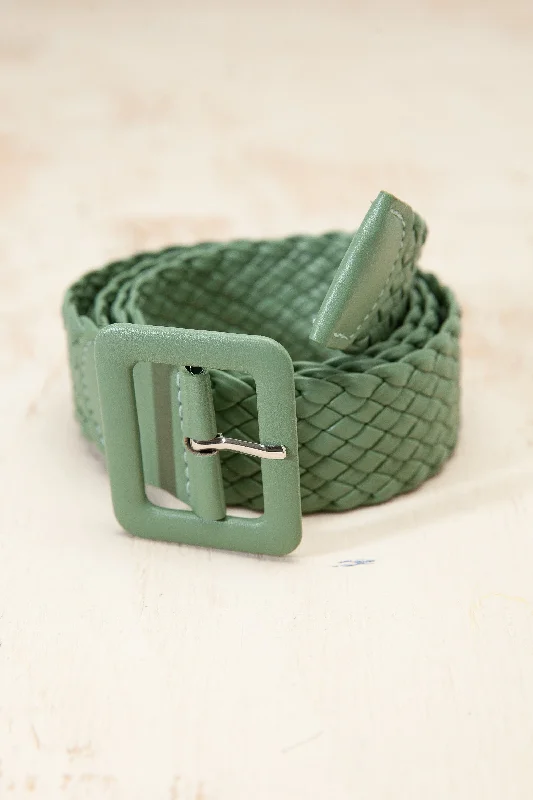 Olive Braided Belt