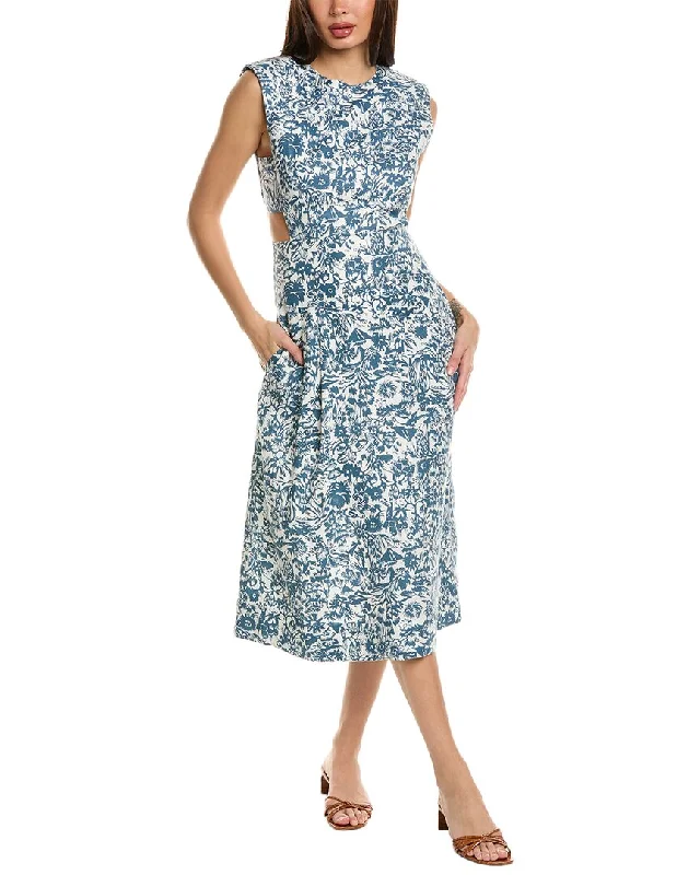 Joie Ember Linen Midi Dress