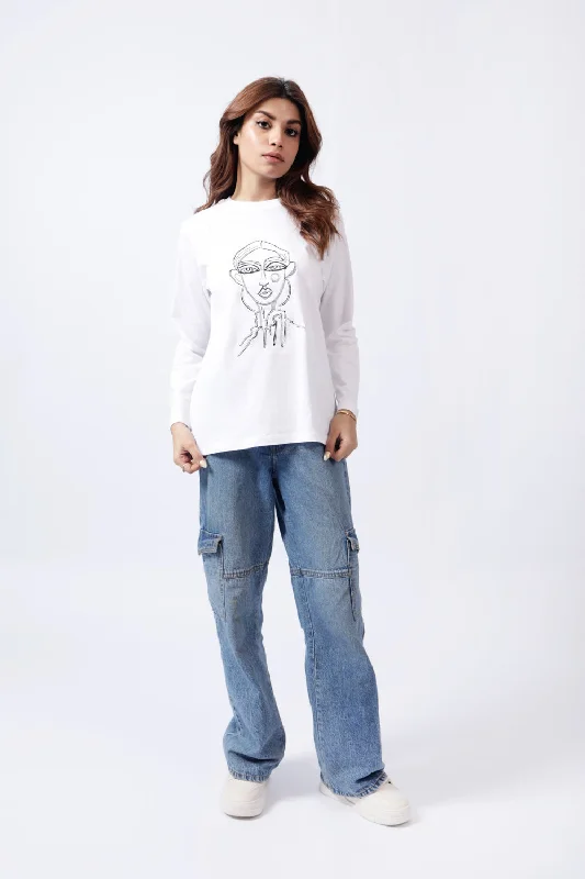 OVERSIZED EMBROIDERED TEE