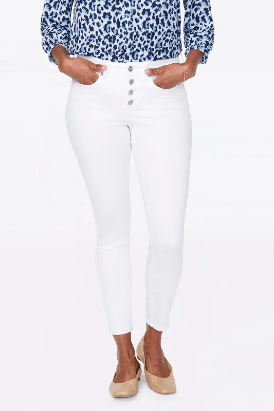 Ami Skinny Ankle Jeans - Optic White