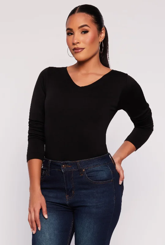 Fleece Lined Seamless Long Sleeve Top