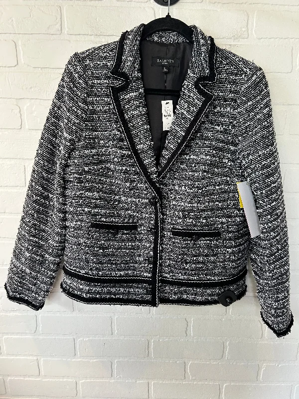 Blazer By Talbots In Black & White, Size: Mp