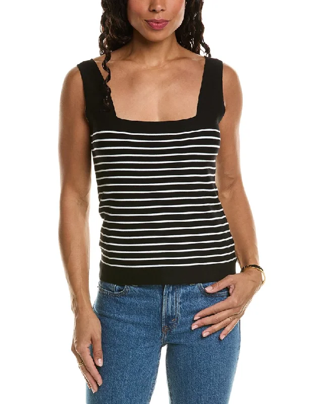 Elie Tahari Square Neck Tank Sweater