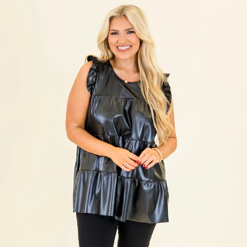 Flirty Fun Top, Black