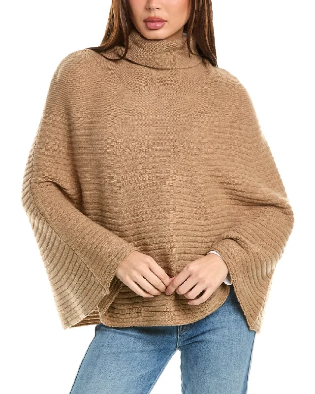 Forte Cashmere Cowl Wool & Cashmere-Blend Poncho