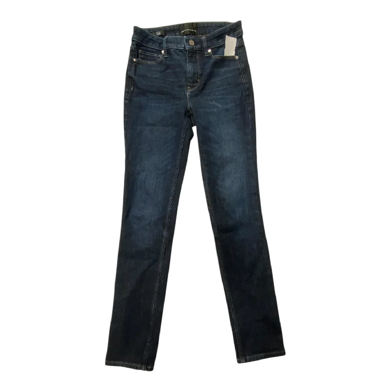 Jeans Skinny By White House Black Market In Blue Denim, Size: 0