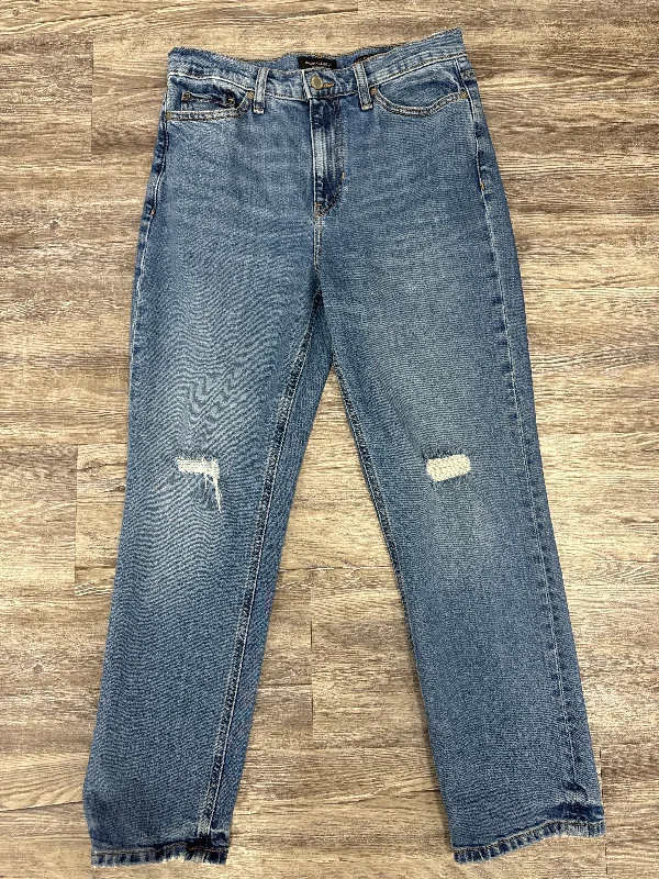 Jeans Straight By Banana Republic In Blue Denim, Size: 8