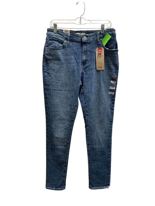 Jeans Straight By Levis In Blue, Size: 14