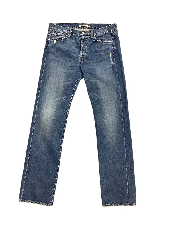 Jeans Straight By Vince In Blue Denim, Size: 16