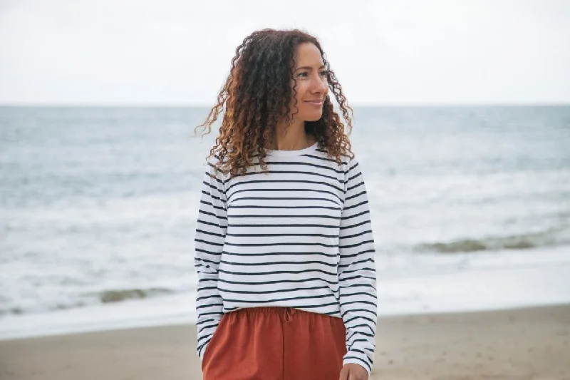 Women's Striped Long Sleeve Top